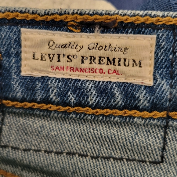 Levi's Premium Women's Ribcage Straight Ankle Jeans Size 24 - Picture 7 of 10